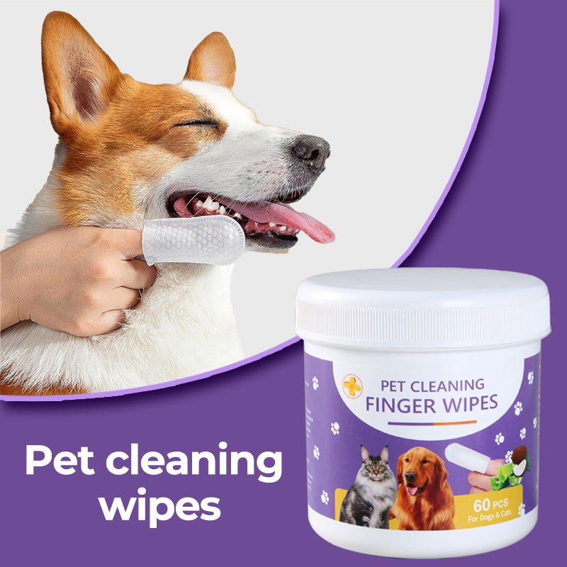 Pet Cleaning Finger Wipes