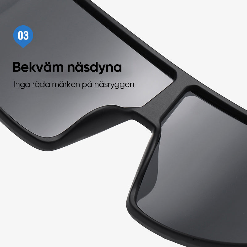 Fashionabla sandtäta ögonskyddssolglasögon