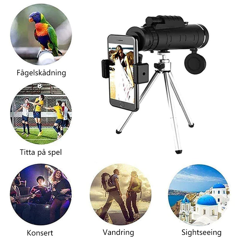 Bärbart lätt monokulärt sikte