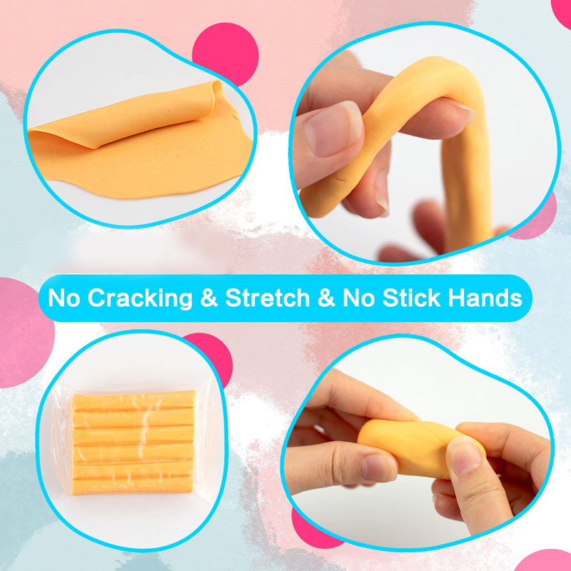 Polymer Clay, Modeling Kit with Clay Sculpting Tools and Accessories