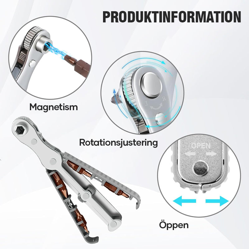 Tvåvägs skruvmejselsats