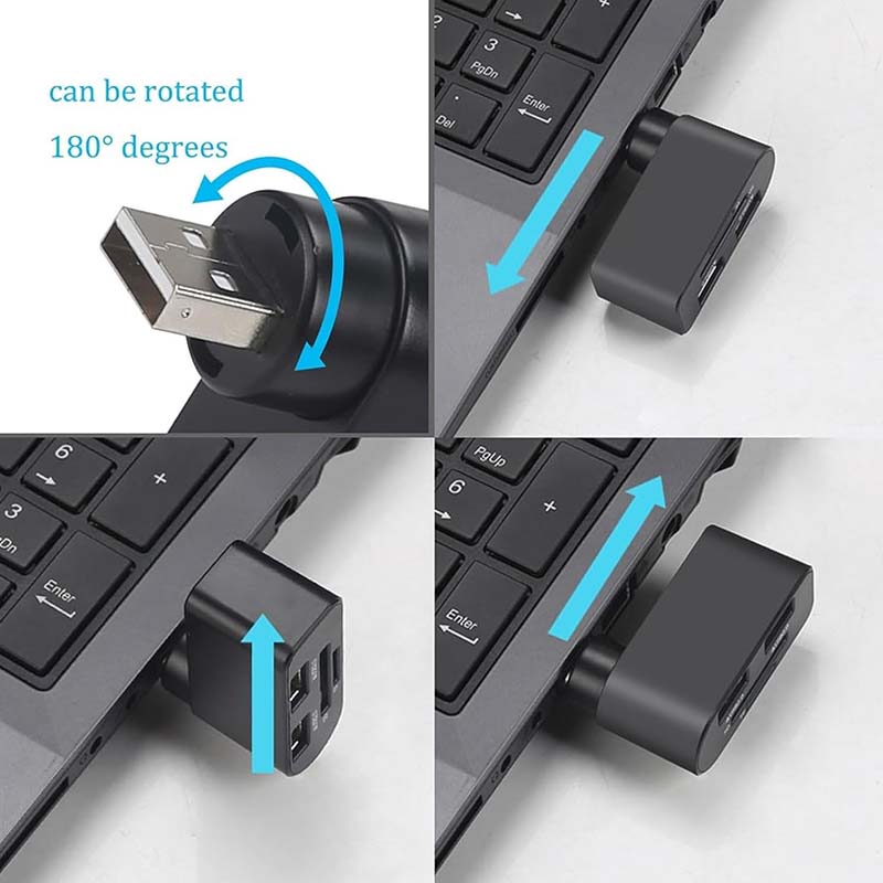 4 in 1 Rotatable USB Hub