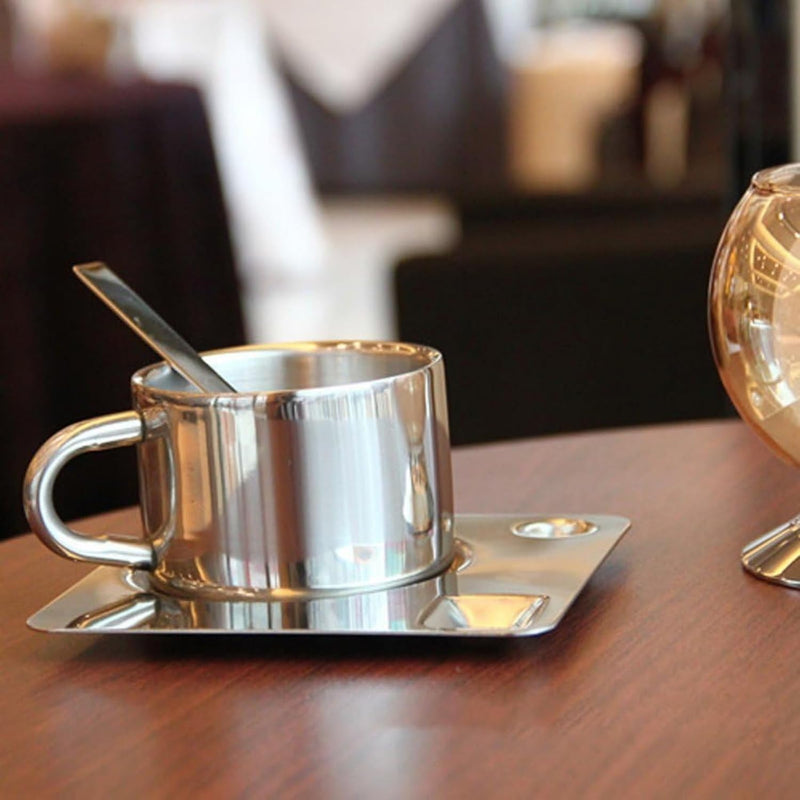 Stainless Steel Coffee Mug Set