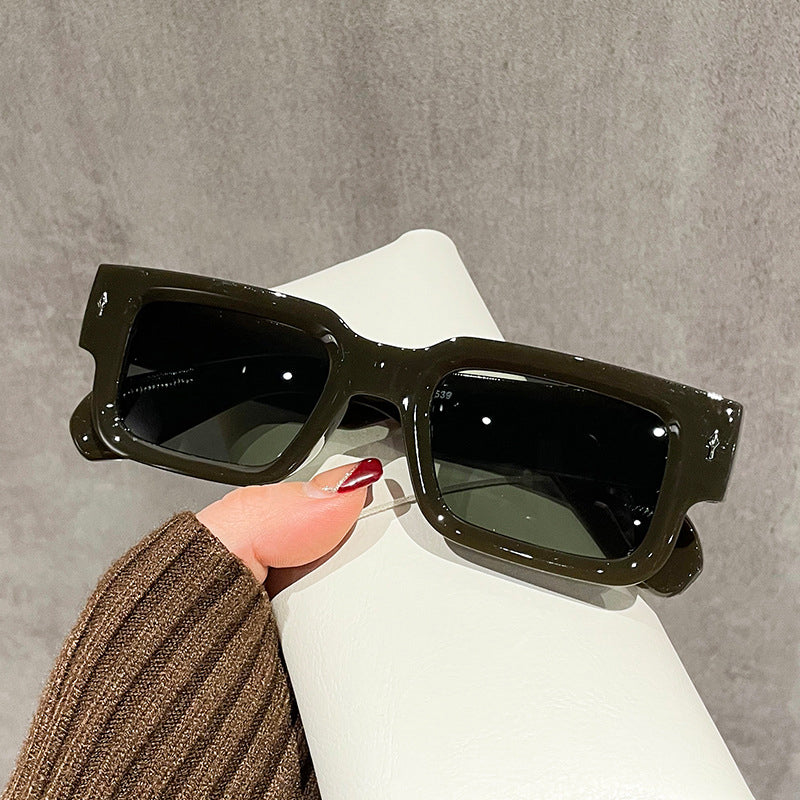 Square Frame Fashion Sunglasses(Free sunglasses bag)