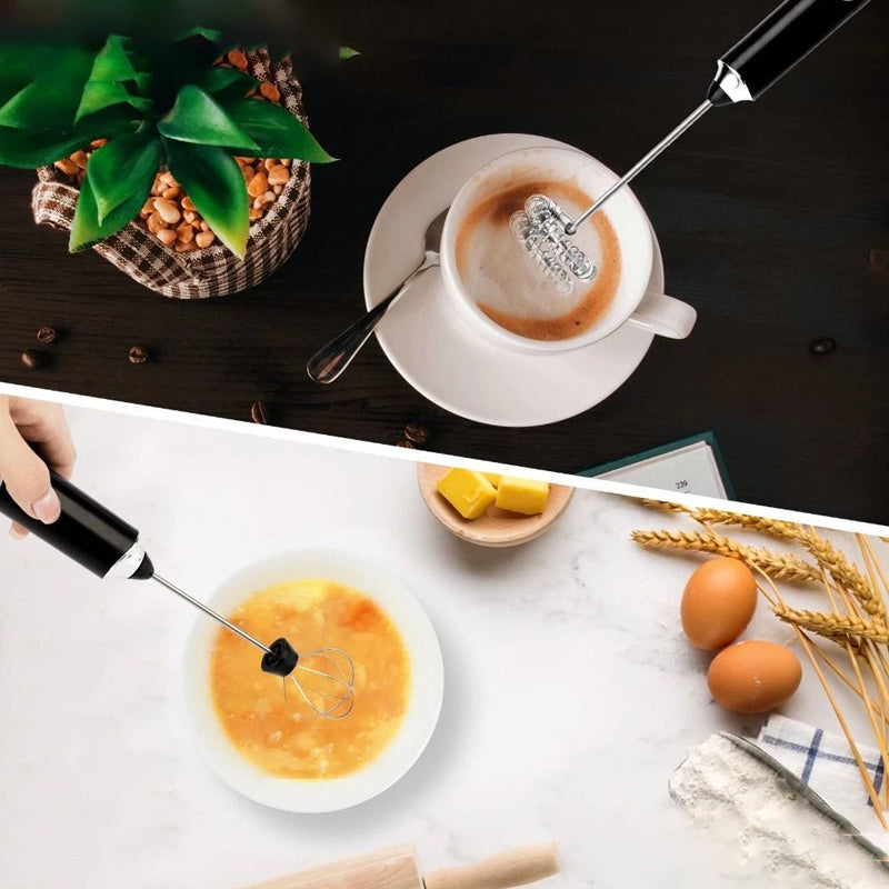 Electric Milk Frother & Egg Beater – 304 Stainless Steel
