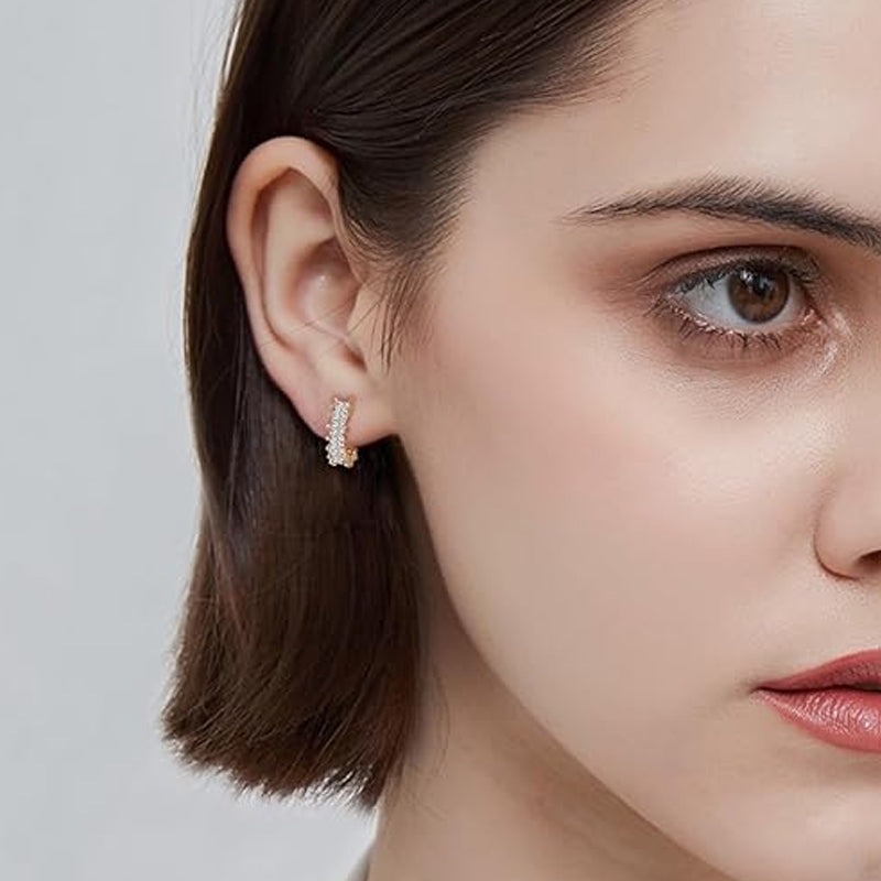 14K Gold-Plated Hoop Earrings