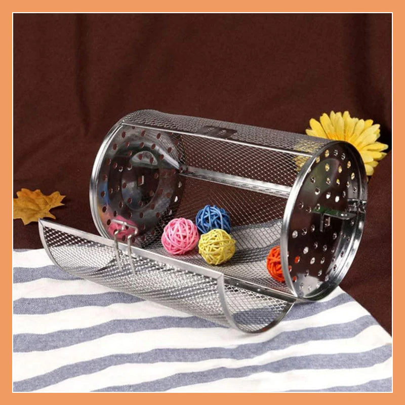 Roterande grill i rostfritt stål