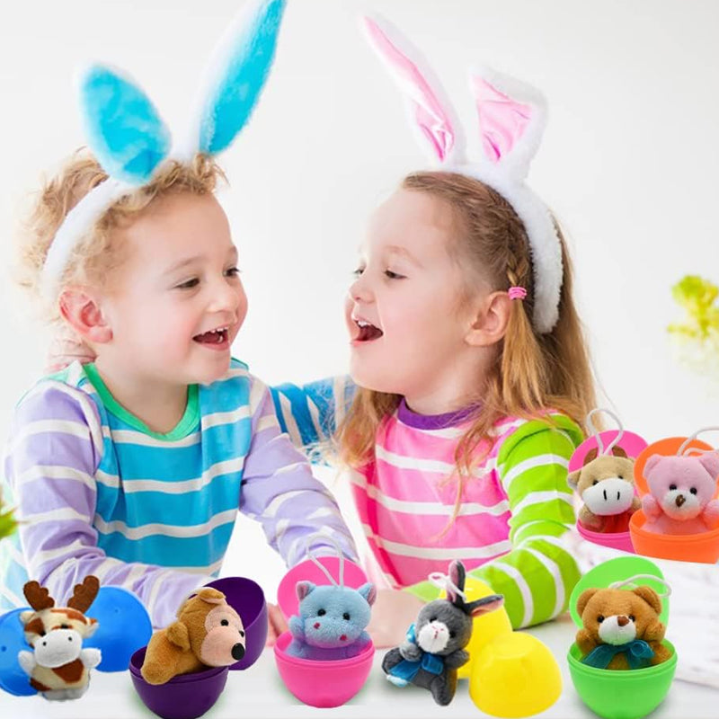 Plush Animal Toy-Filled Easter Eggs