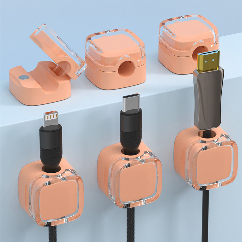 6 Pack Magnetic Cord Organizer Holder