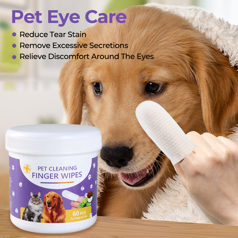 Pet Cleaning Finger Wipes