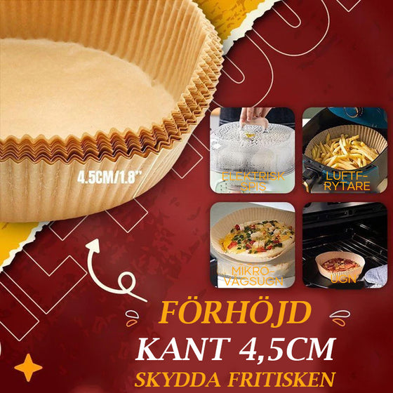 Luftfritteuse Snabbreferens Magneter Matlagningsguide Broschyr