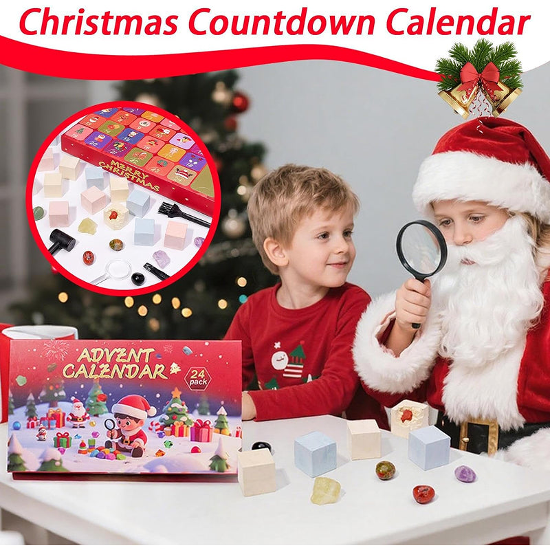 Christmas Advent Crystal Blind Box (24 Grids)