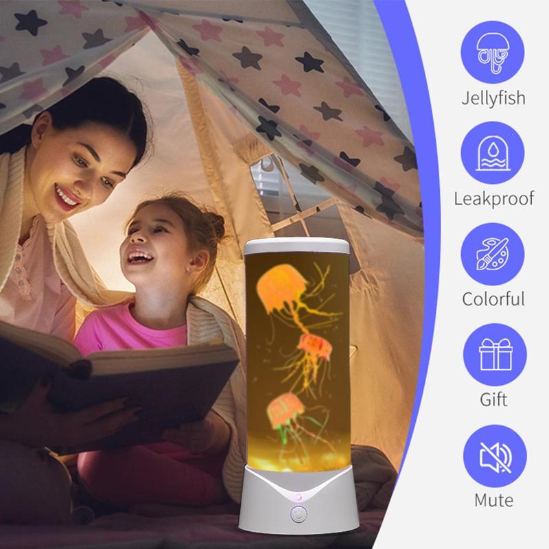 Multipurpose 7 Color Changing Jellyfish Lava Lamp