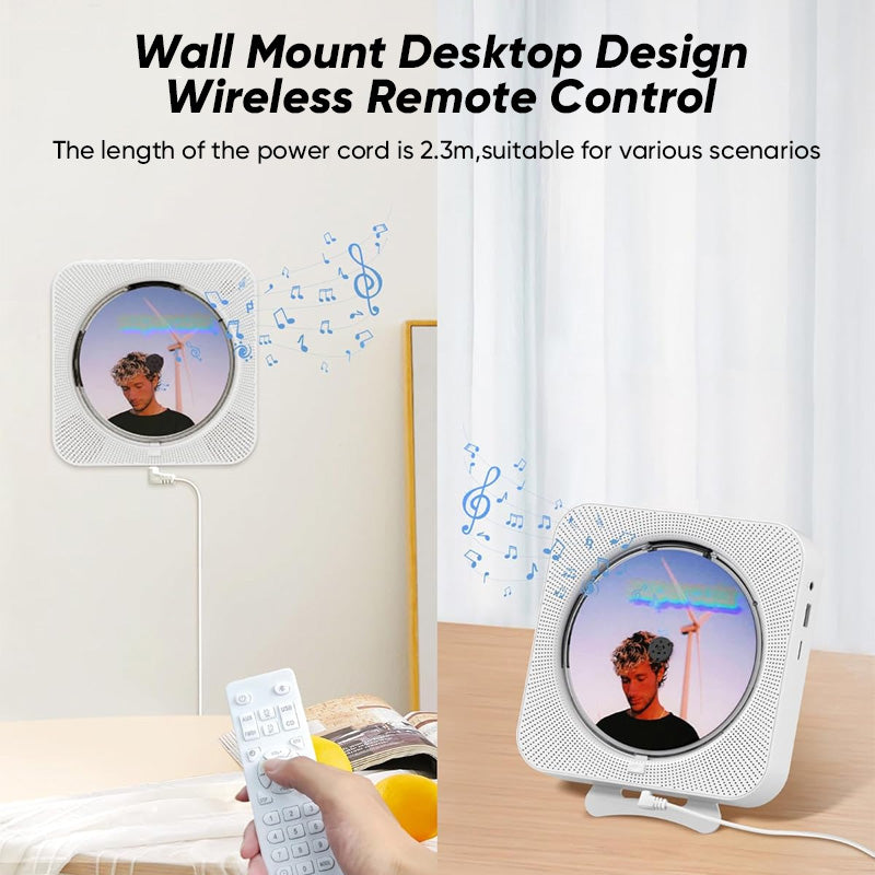 Portable Bluetooth Desktop CD Player