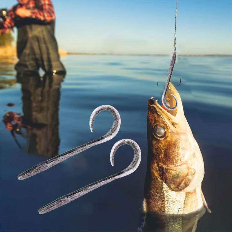 Realistic Soft Worm Fishing Lures(8 Pcs per pack)