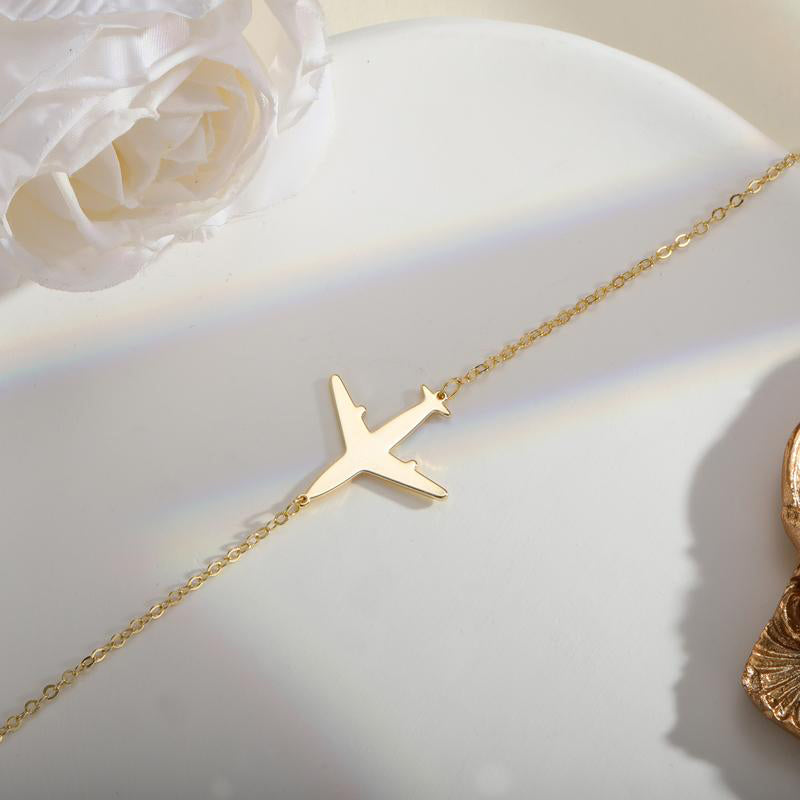 Light Luxury Aircraft Necklace
