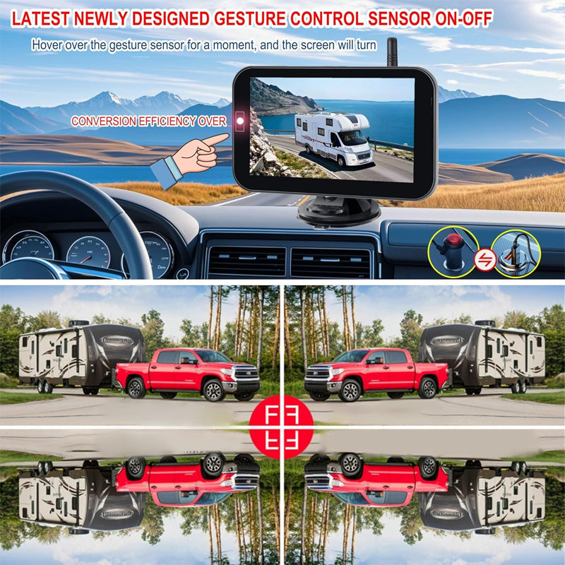 Magnetic Solar Wireless Backup Camera