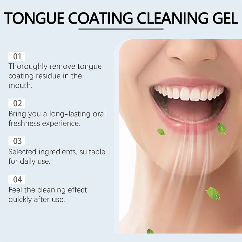 Tongue Cleaning Gel & Brush Bundle for Refreshing Oral Care
