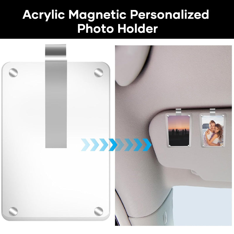 Acrylic Sun Visor Photo Holder