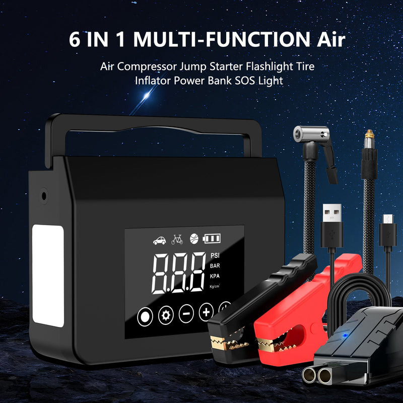 Powerful Car Jump Starter & Inflator