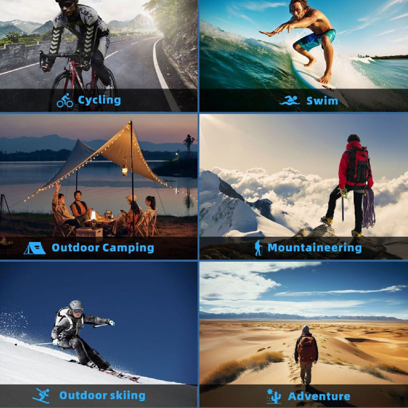 20000mAh Solar Wireless Portable Charger with 4 Built-in Cables & 7 Outputs