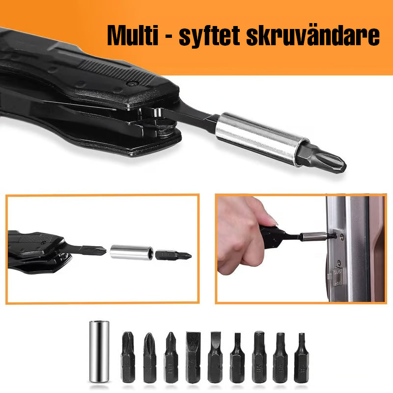 6 i 1 fickknivstång i rostfritt stål