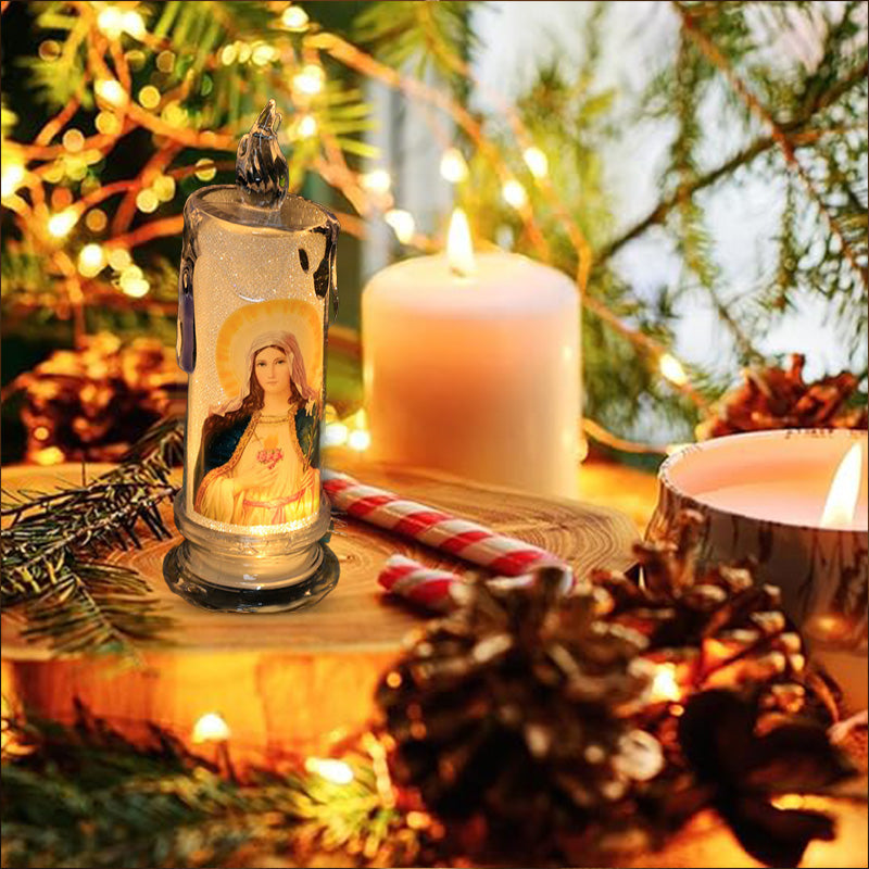 LED bön flamlösa ljus