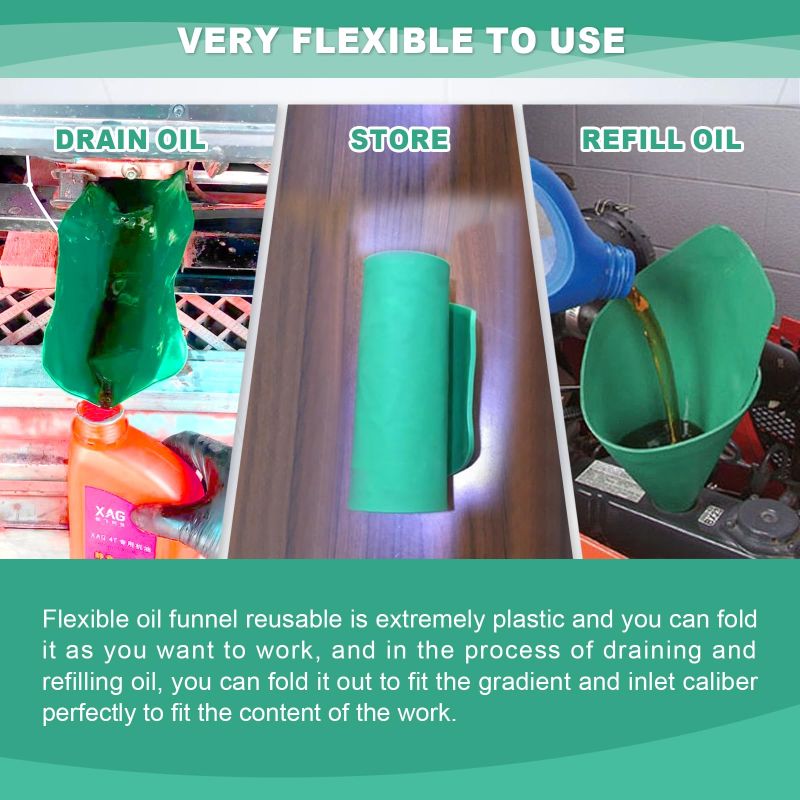 Flexible Oil Draining Funnel