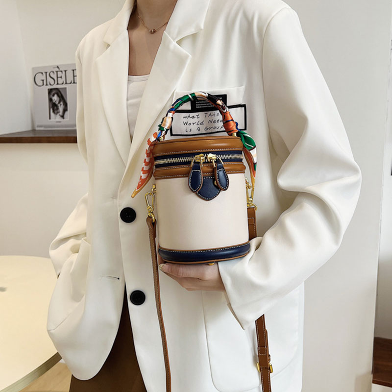 Colorblock Bucket Bag for Women