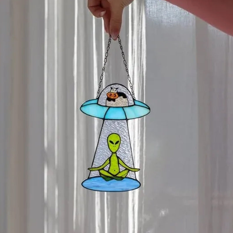 Kreativt hänge för utomjordisk ko