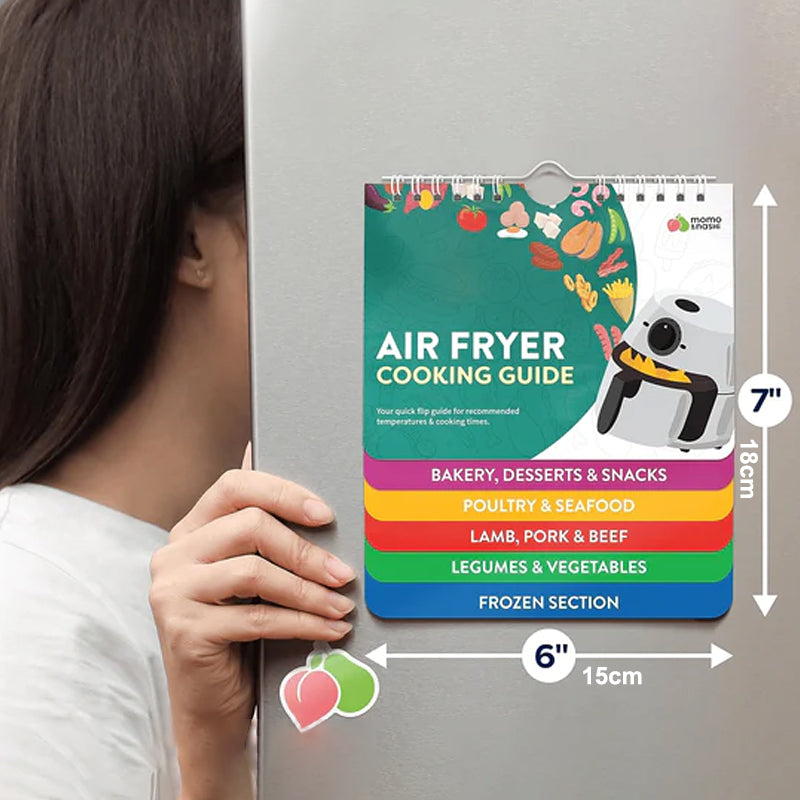 Luftfritteuse Snabbreferens Magneter Matlagningsguide Broschyr