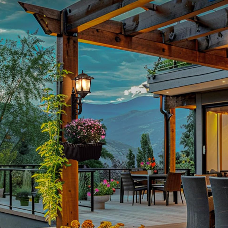 Solar Powered Flower Pot Street Light