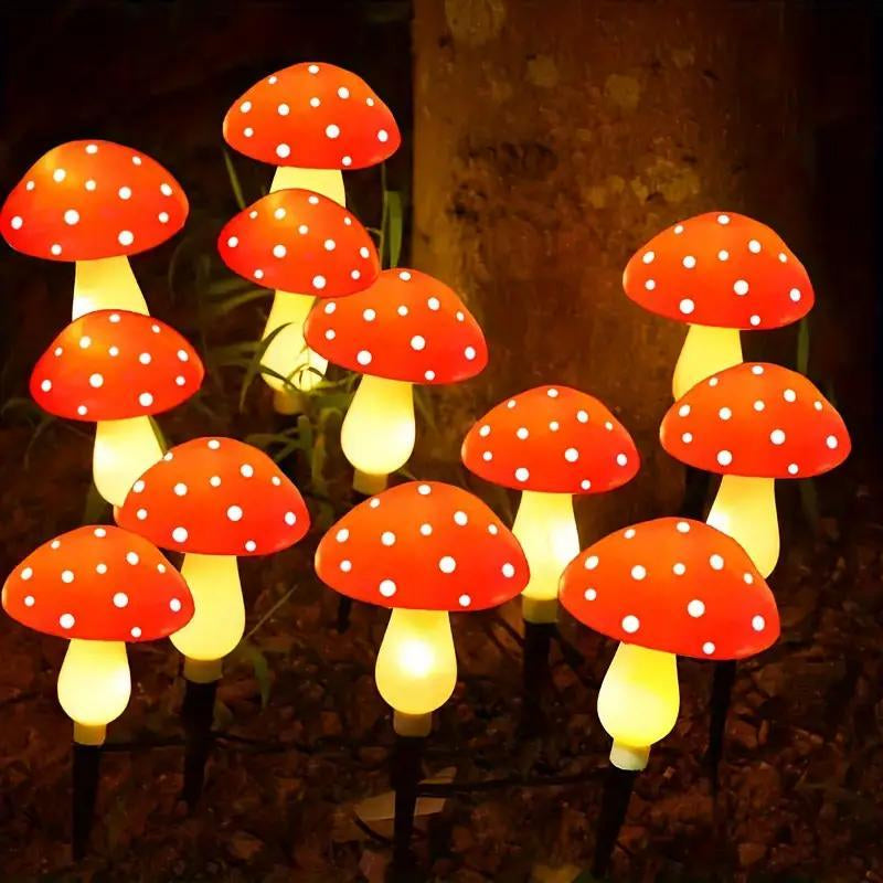 Solar Mushroom Garden Lights – Waterproof LED Outdoor Decor