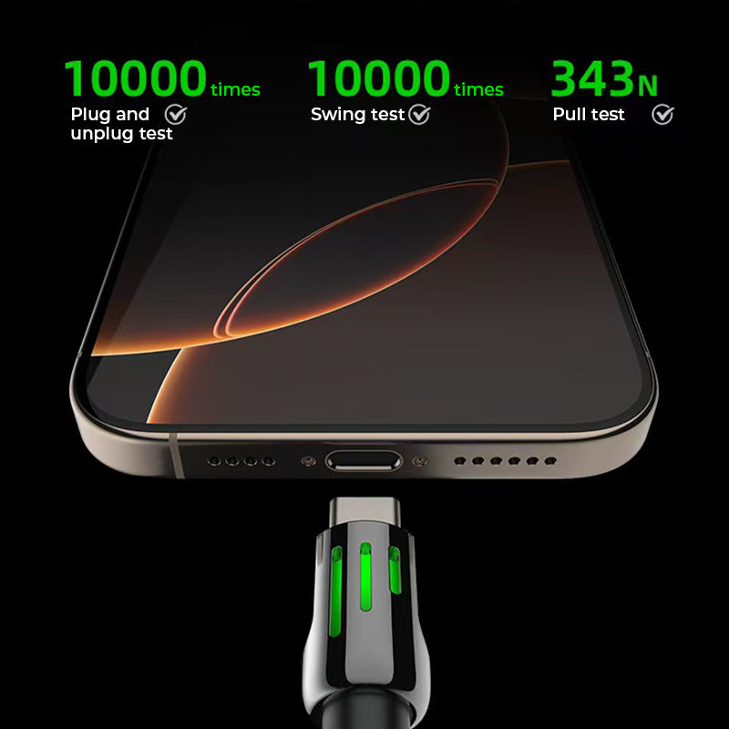 4-in-1 Coiled 240W Rapid Charging Cable