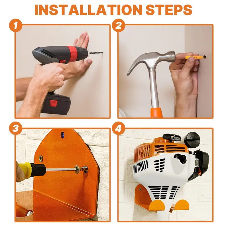 Garage Organizer - Power Tool Hanger for Grass Trimmer