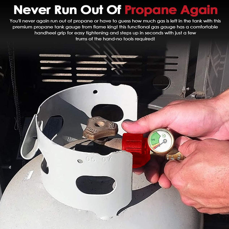 Propane Refill Adapter with Valve & Gauge