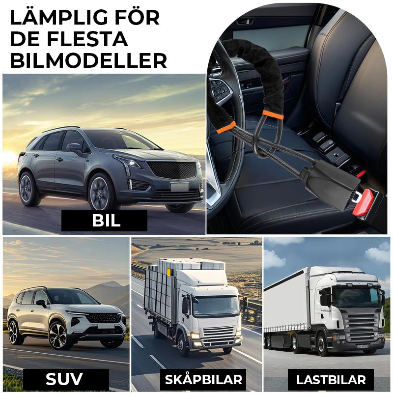 Rattlås, universal stöldskydd för bil med 2 nycklar