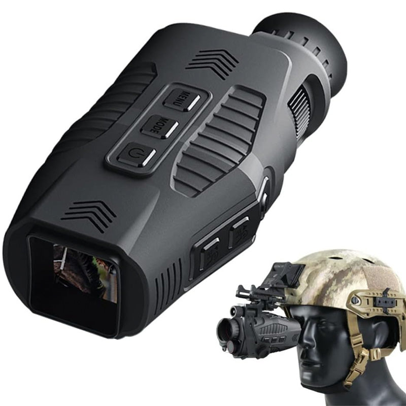 8X Infrared Night Vision Monocular With Digital Crosshairs & Video Recording For Hiking