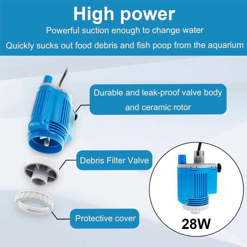 Electric Aquarium Gravel Cleaner with Filter