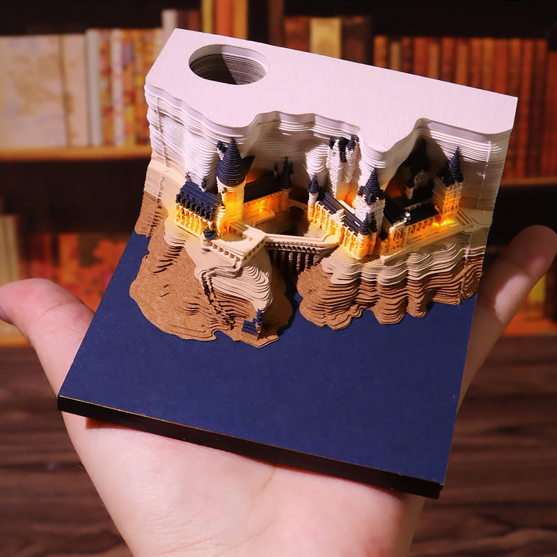 Castle 3D Memo Note Calendar