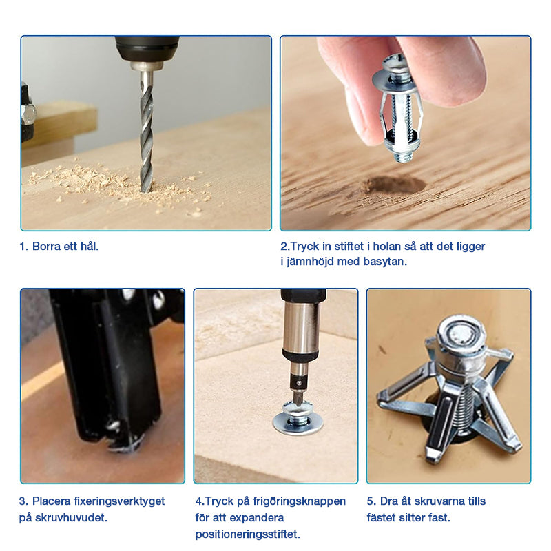 Expansionsskruvens kronbladsmutter (50 st)