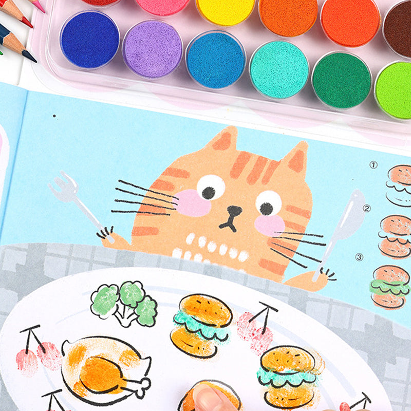Fingerprint Painting Book with Themed Pages
