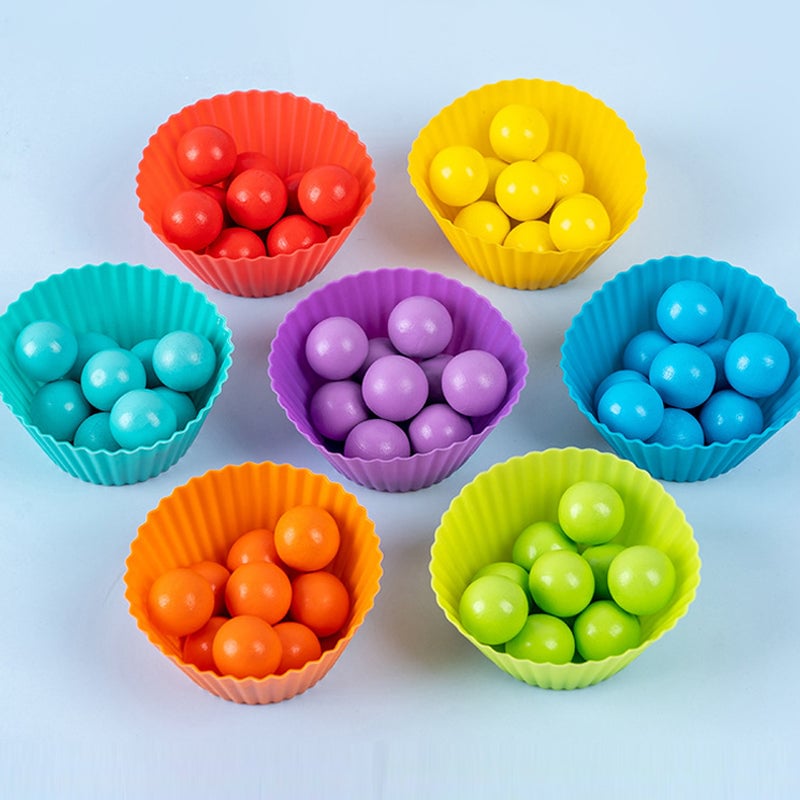 Rainbow Bead Montessori Toy