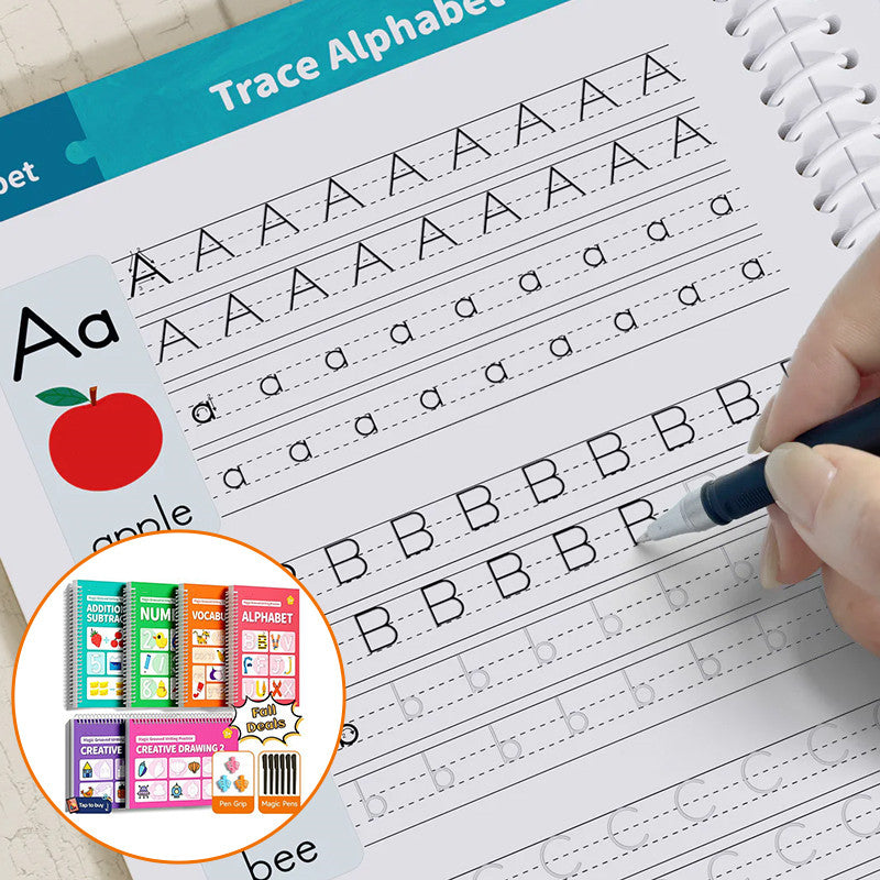 Reusable Grooved Handwriting Workbook for Kids