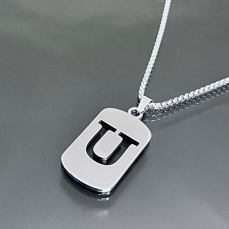 Hollow letter necklace