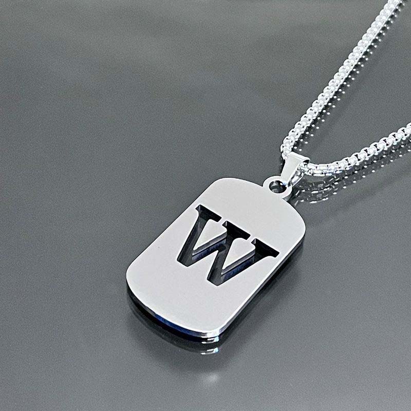 Hollow letter necklace