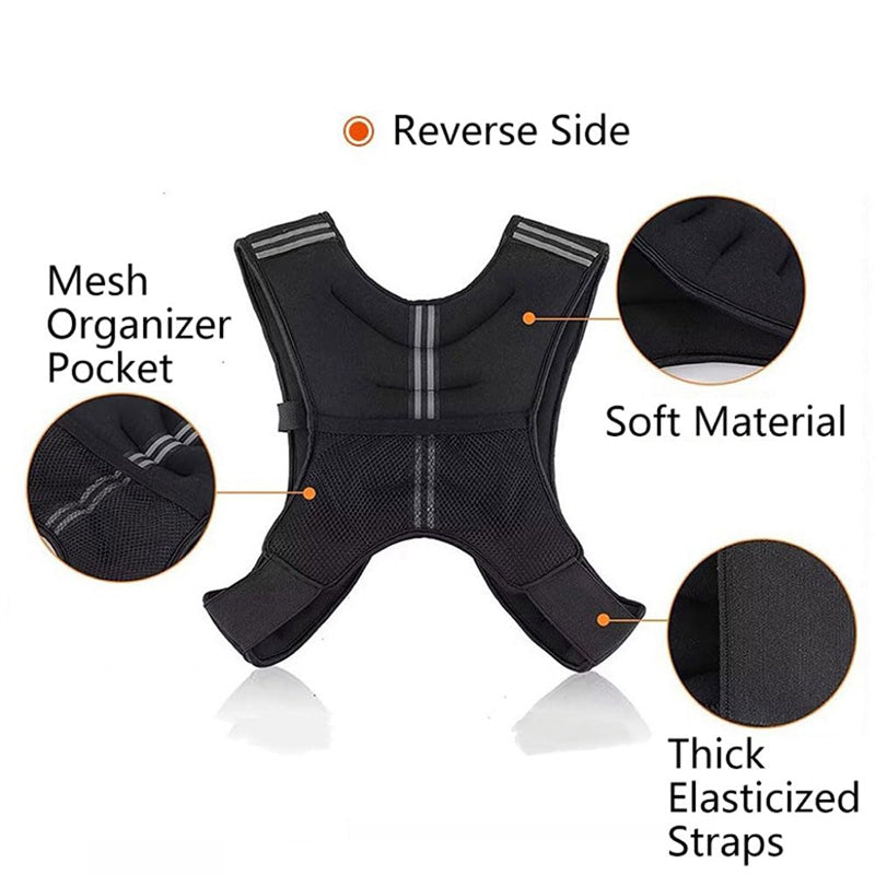 3KG(6.61 lb) Weighted Vest with Reflective Stripe