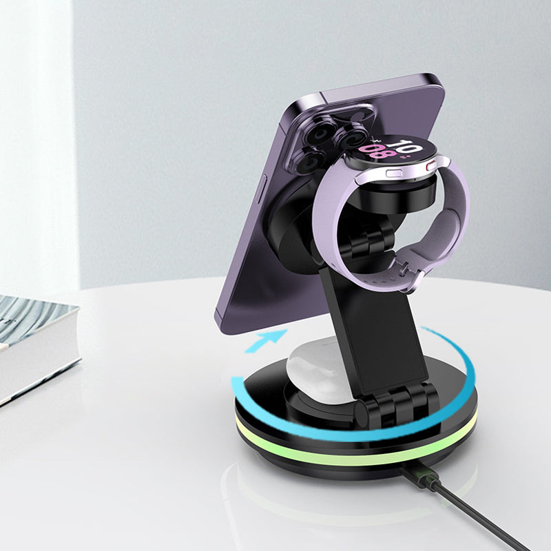 3-in-1 Magnetic Wireless Fast Charger