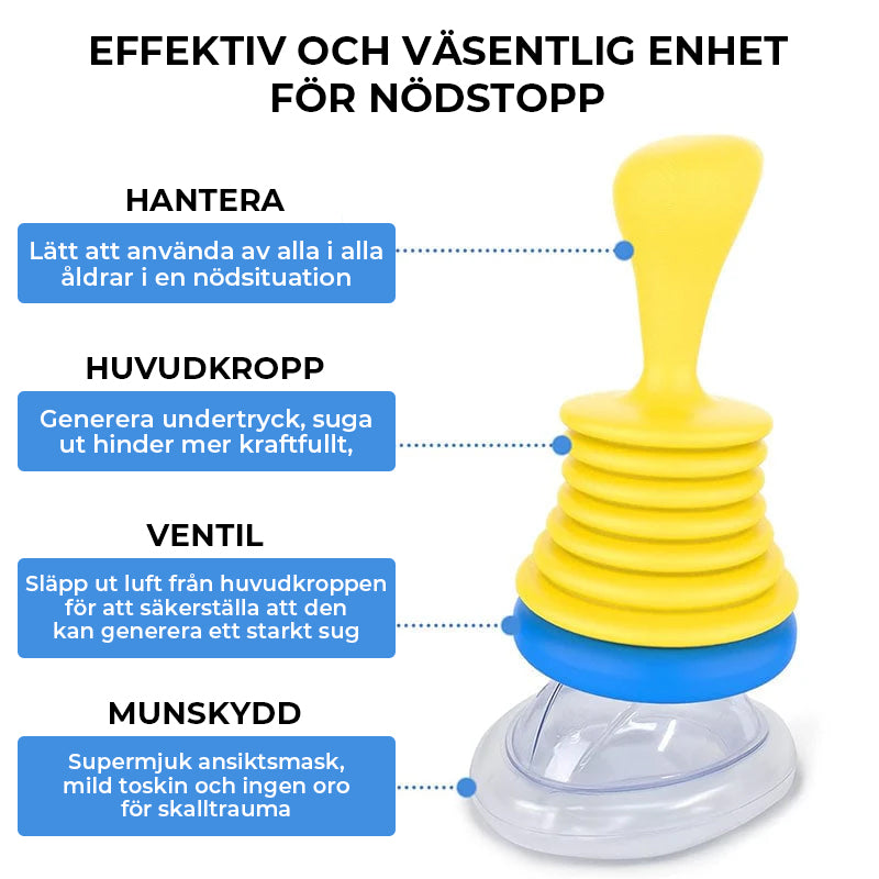 Vital kapacitet tränare + anti-kvävningsanordning