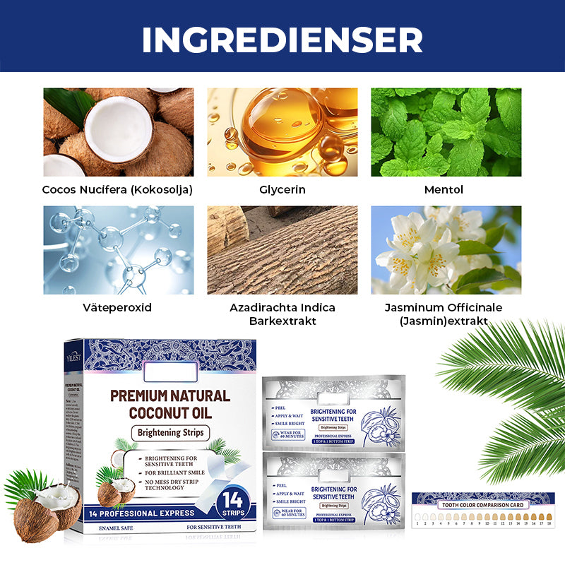 Kokosmynta Vitgörande Strips